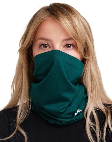 Merino.tech Unisex Merino Schlauchschal Herren & Damen Multifunktionstuch | Loop Schal, Halswärmer, Nahtloses Design, Motorrad und Skifahren, Kratzfrei, Atmungsaktiv, Pflegeleicht, 15 Tragevarianten