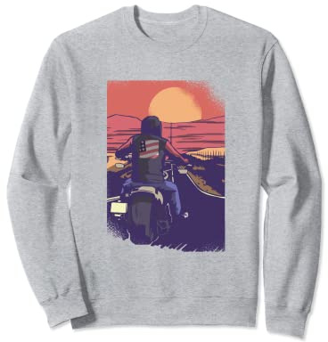 Chopper Motorbike Riding Sweatshirt