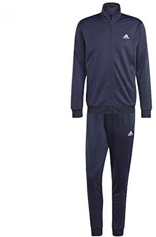 adidas Uomo Linear Logo Tricot Track Suit, legend ink/white, M