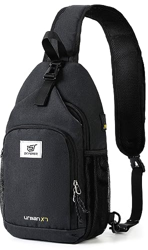 SKYSPER Brusttasche Schultertasche Herren Sling Bag Klein Crossbody Bags Männer Damen Leicht Umhängetasche Wandern Outdoor Reisen