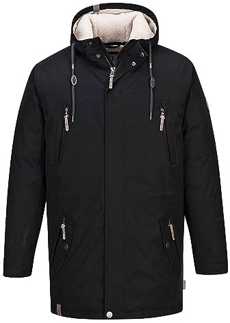 lue Wave Herren Funktionsparka Jacke Kuddel - Parka Winterjacke Outdoorjacke Funktionsjacke