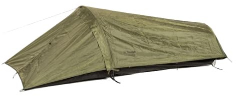 Snugpak Ionosphere WGTE-tält – lätt campingtält, vattentätt 5 000 mm PU-belagt fluglakan – flamsäkert tungt tält med 10 innerfickor – väska och reparationssats ingår