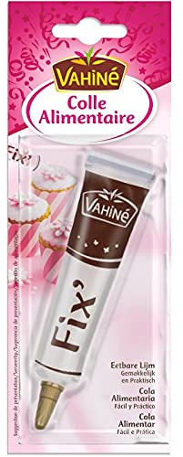 Vahiné Colle Alimentaire 23g - L'Indispensable pour vos Créations Sucrées - Préparation Gâteaux & Décorations - Marque de Confiance en Pâtisserie - Le Lot De 3