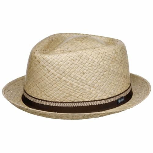 Lipodo Bemiro Player Strohhut Fedora Made in Italy Damen und Herren Frühling Sommer