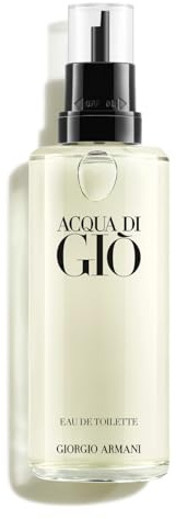 GIORGIO ARMANI Acqua Di Gio Eau De Toilette Refillable Spray für Damen und Herren, ideal für einen langanhaltenden Duft, mit 150 ml