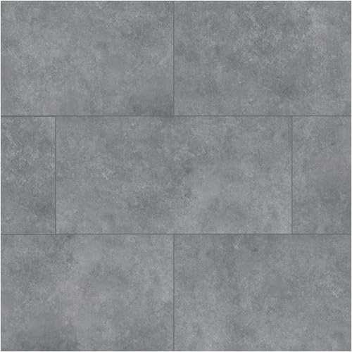 HORI Klick Hartvinylboden Rigid SPC Steinfliese Fliesenoptik - Klick-Vinyl mit Trittschalldämmung - schwimmende Verlegung - 91,5 x 47,4 x 0,6 cm - 1,736 m² - 4 Dielen