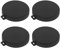 Briny River Lot de 4 capuchons de protection en silicone pour objectif d'appareil photo Osmo Action 5pro 4 3 Noir 3,5 x 3,9 x 0,7 cm