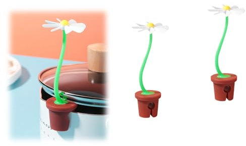 Flower Steam Releaser, Steam Releaser for Pot, Little Steam Releaser, Silicone Pot Lid Lifter with Raised Spill Guard, Pot Boil Over Preventer