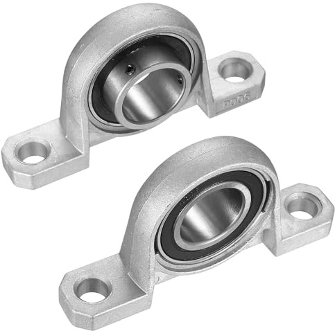 2 Pezzi Cuscinetti a Sfera con Supporto, 30mm Cuscinetto Flangia, Cuscinetto del Blocchetto Cuscino, Cuscinetti in Lega di Zinco per Stampanti 3D, Macchine da Stampa (KP006)