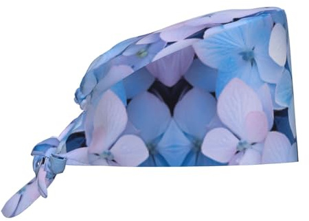 WZYCWB Hydrangea Printed Breathable Work hat, Outdoor Fishing and Mountaineering Quick-Drying Sun hat Black