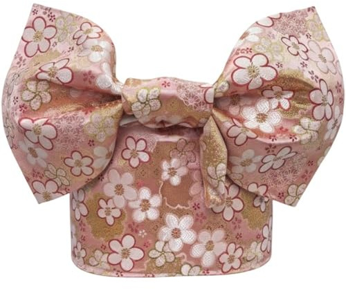 Fopytu Japanese Kimono OBI Belt Traditional Pre Tied Bow Japanese Yukata Belt Kimono Sash Waistband Yukata Robe Accessories
