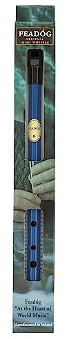 Feadog Blue D Original Irish Whistle 1er Pack (1 x 1 Stück)