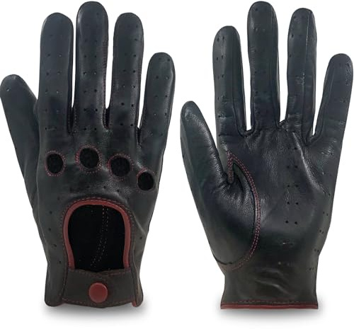 ZLUXURQ Gants de conduite en cuir de haute qualité pour femmes, légers et doux, sans doublure intérieure