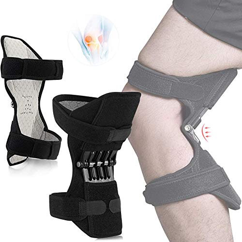 GGMWDSN Attelle Genou Stabilisateurs de Genou de Levage de Puissance, Propulseur de Protection de Genou de Formation de Gymnase de Squat de Soins Profonds d'alpinisme