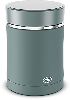 alfi BALANCE FOOD MUG 500ml, sea pine, Thermobehälter aus Edelstahl, Isolierbehälter für Essen unterwegs, hält 9 Stunden warm, absolut dicht, spülmaschinenfest, BPA-frei, Lunchpot, Müsli to go