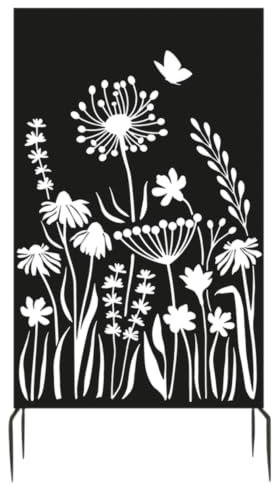 Brise Vue Treillis en Fer Motif Floral
