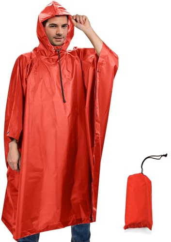 Sensong Poncho de Lluvia multifunción 3 en 1 Unisex Adulto