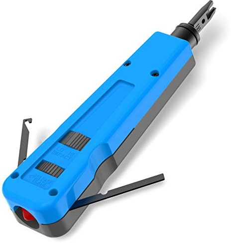 LEENUE Punch Down Tool 110 Ethernet Keystone Punch Tool with 110/66 Blades Blue 1 Pack