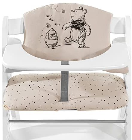 hauck Highchair Pad Select, Disney Winnie the Pooh Beige - Hochstuhl Sitzkissen Kompatibel mit Alpha+, Beta+, Arketa Hochstuhl, 6-36 Monate, Anti-Rutsch, Doppelte Polsterung, Einfache Befestigung