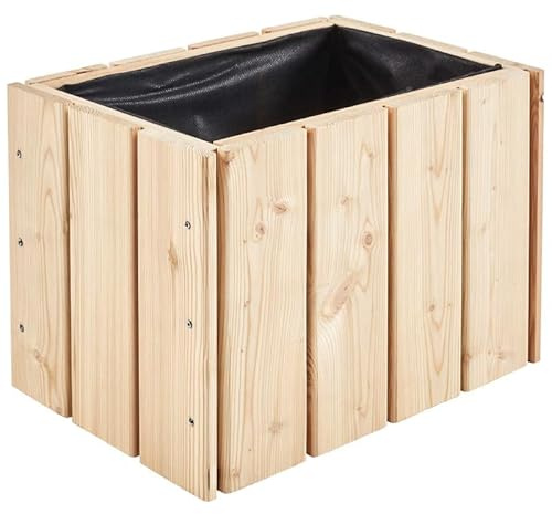 Forest Style Bac à Fleurs en Bois 19L - Acanta - 28 x 41 x 28 cm - Cerland
