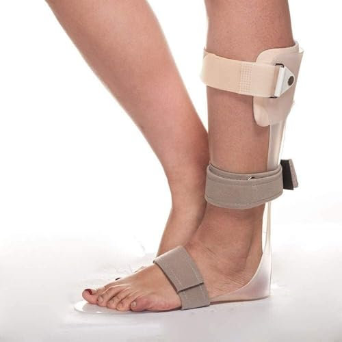 ININOSNP Orthèse de Pied de Cheville orthèse de Pied de Chute Support de Pied de Cheville réglable stabilisateur for la Chute du Pied flasque et Le Mouvement de dorsiflexion(Color:Left,Size:S)