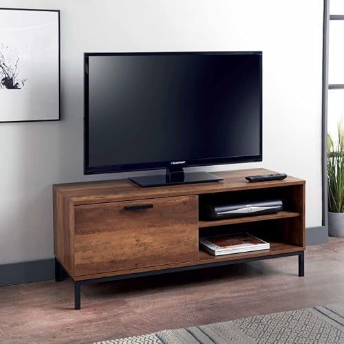 Tromso TV Unit suitable for storing gaming consoles and television boxes, like Sky and Virgin.- Black