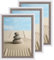 lincoolart Bilderrahmen Din A4 Weiss Holz Rahmen A4 Weiß Fotorahmen 21X30 cm Holzrahmen 3er Set mit Bruchsicherem Acrylglas für Kinderzeichnungen Fotos,Bilder,Poster