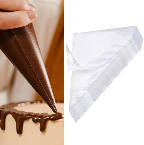 30 Pcs Disposable Piping Bags, Medium Icing Bags Plastic Pastry Bags Clear Piping Bag for Cake Cupcake Dessert Cookies Decoration