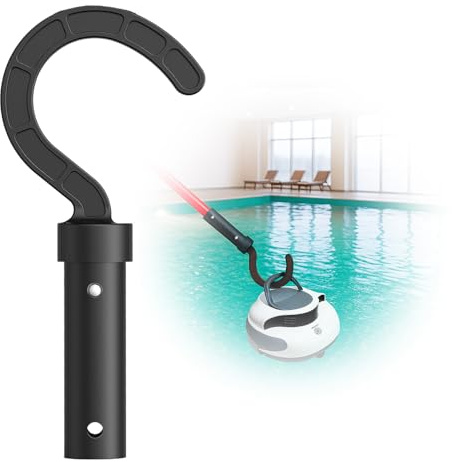 Aisikoo Gancho para robot de piscina – Gancho robusto para barra telescópica, soporte para manguera de piscina y accesorios, gancho universal para robot de piscina para dispositivos inalámbricos y