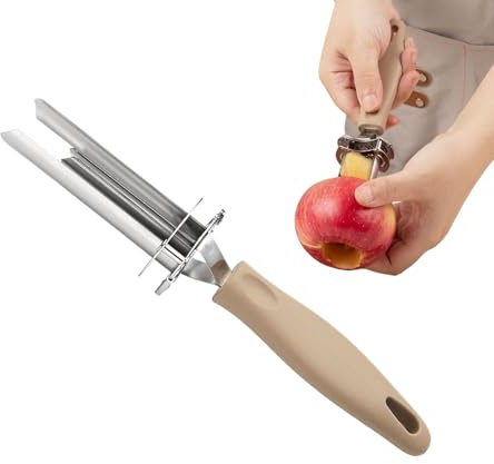 Désosseur De Fruits Et Légumes,Outil À Noyau En Acier Inoxydable Pour Poivrons - Accessoire de Cuisine, Dénoyauteur Adjustable pour Dattes Tomates Pommes de Terre Poires Raisins Jujubes