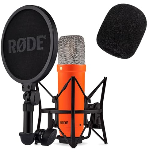 Rode NT1 Signature Studio-Mikrofon Orange mit keepdrum Popschutz