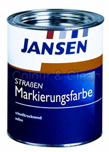 JANSEN Straßenmarkierungsfarbe 2,5 Liter Fb. gelb (ca. RAL 1023)
