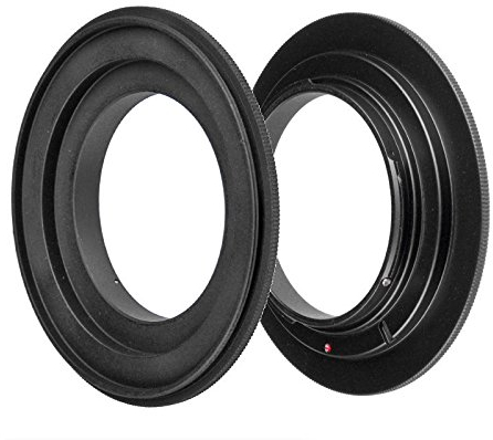 ayex Retroadapter Kompatibel mit Nikon 62mm Reversering Makroadapter zum umgekehrten Anschrauben eines Objektivs Umkehrring