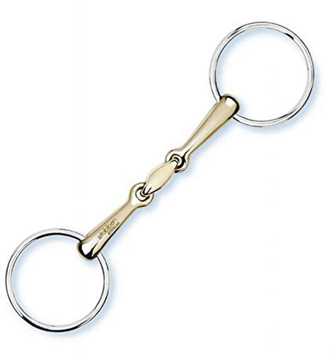 Stübben Gebiss 2224 Unterlegtrense/Wassertrense doppelt gebrochen - 14,0 cm - 14 mm - Sweet Copper