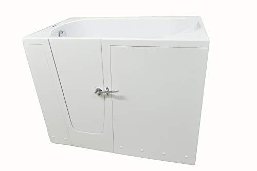 Rubin Badewanne mit Tür, linke Tür, niedrige Einstiegsstufe 14cm