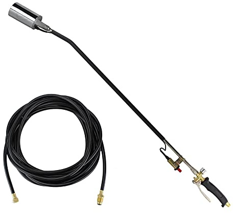 TITUS Push-Start Propane Weed Torch High Output Wood Ice Snow Roofing Road