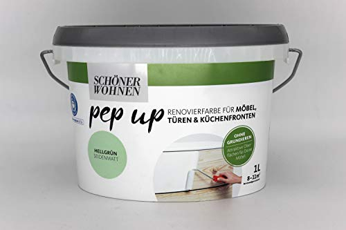 Pep up für Möbel Türen und Küchenfronten hellgrün seidenmatt 1 l