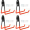 Faankiton 4 Stück Wandhaken Garage, Schwerlast Garage Haken, Doppelhaken Garage, Garage Storage Hooks zur Organisation für Leiter, Schlauch, Fahrrädern, Elektrowerkzeugen Sperrigen (Groß, Orange)
