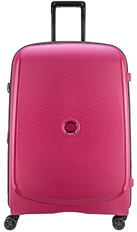 DELSEY Paris - Belmont Plus - Hartschalenkoffer 76 cm x 52 cm x 32 cm - 102 L - XL - Himbeere