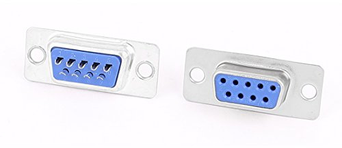 Ruilogod 9 pares DB9 9-PIN 2 Masculino + Cable VGA VGA Connecto adaptador r