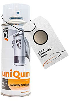 uniQum Autolack Spraydose für HONDA BAHAMA GOLD YR82M Autolack Reparatur 400 ml