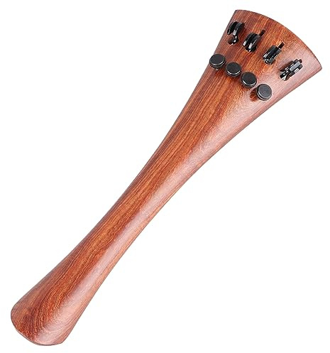 HOHXFYP Cello Saitenhalter 4/4, Redwood Cello Ultra Composite Saitenhalter mit 4 Stimmgeräten, Klassischer Saitenhalter Cello für Volleres, Helleres Timbre