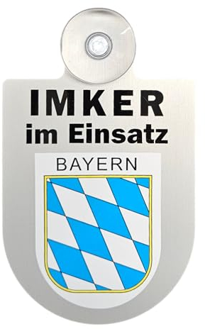 Alu-Dienst-Schild Imker Im Einsatz (Bayern)