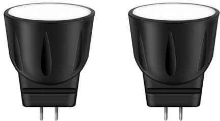 Noobibaba MR8 12V LED Lampe GU4 12V 2W, MR8 10W 20W Halogenlampe Ersatz, Warmweiß 2700K 120° Abstrahlwinkel LED Leuchtmittel, Nicht-Dimmbar 2 Stück