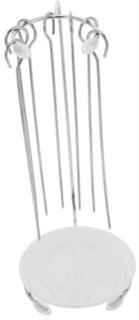 Alipis Support à Brochettes Pour Barbecue Support Suspendu Pour Grillades Accessoires De Barbecue Pour Kebab Maintient Aliments Place