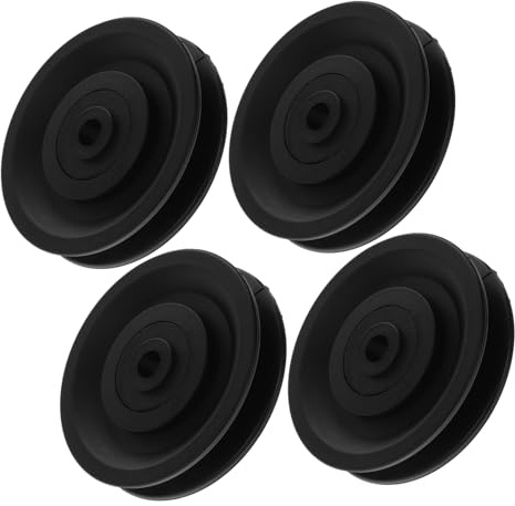 Toddmomy Fitness Kabelrollenabdeckung 4 Stück rutschfeste Riemenscheibe Schutzabdeckung 3.50X3.50X0.71In Für Heim-Fitnessstudio Kraftstation Zubehör Pulley Ersatzkabel