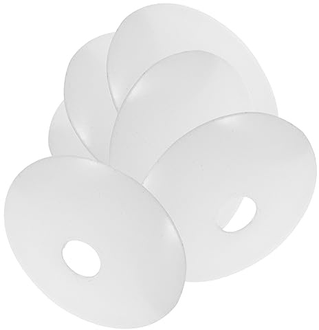 HOUDERCO Lampadario da Soffitto Bianco in Metallo, 6 Pezzi, Stile Vintage