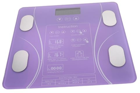 Beavorty Balance Électronique Précise pour Maison Pèse Personne Intelligent sans Pile Écran Durable Échelle Graisseuse Connectée
