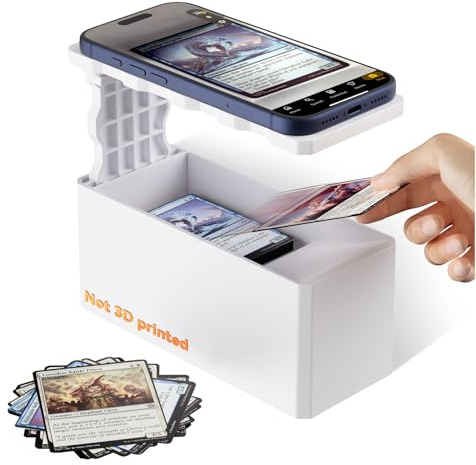 CloudValley Soporte para escáner de tarjetas coleccionables MTG/TCG, material ABS, soporte ajustable para escaneo de teléfono, escaneo rápido y comprobación de precios, compatible con la aplicación