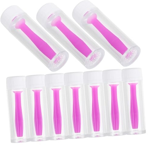 HAMPPLIES 10 Stück Teiliges Silikon Kontaktlinsen Stäbchen Sicherer Kleiner Leichter Applikator für Harte und Weiche Linsen Kompakt und Reisefreundlich Praktisches Zubehör für